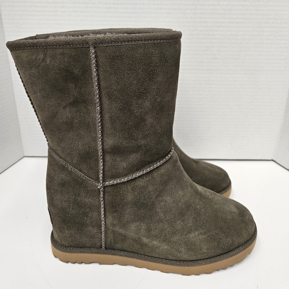 UGG Olive Suede Winter Boots - Picture 1 of 9